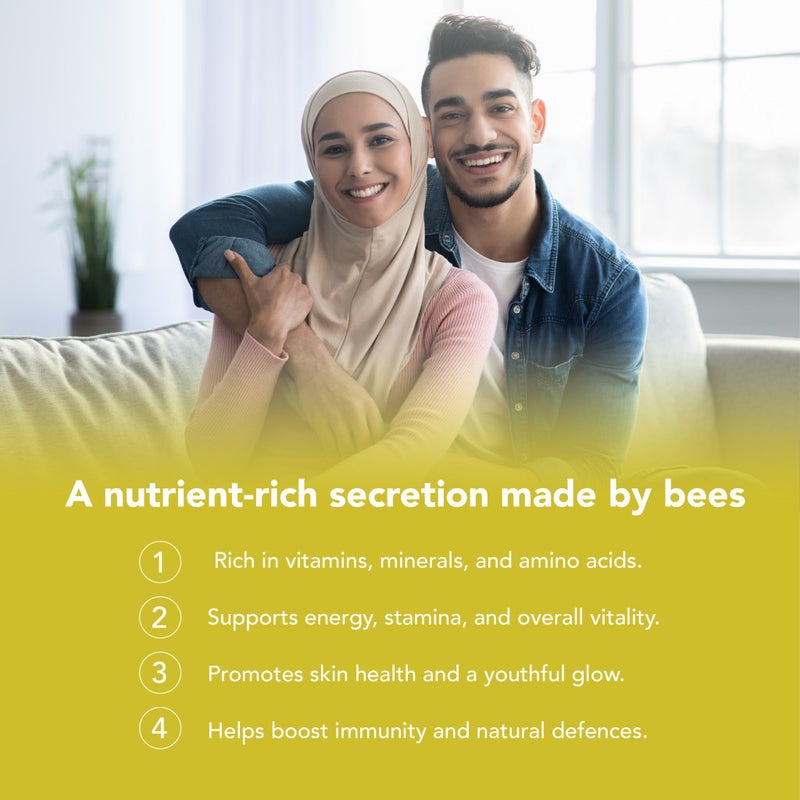 Radiant Platinum Royal Jelly 500 MG – Immune Support, Energy & Nutritional Wellness Supplement x 90 Capsules - Image 3